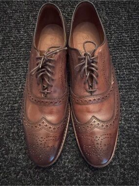 Allen Edmonds McAllister Wingtip Oxford Sz 11 2A Dark Chili Handcrafted In USA